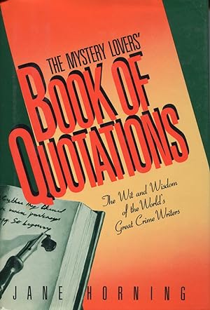 Image du vendeur pour The Mystery Lovers' Book of Quotations mis en vente par Kenneth A. Himber