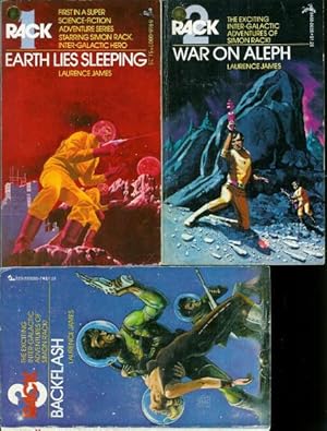 Bild des Verkufers fr RACK" BOOKS: # 1 Earth Lies Sleeping / # 2 War on Aleph / # 3 Backflash zum Verkauf von John McCormick
