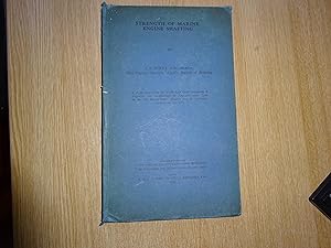 Seller image for Strength of Marine Engine Shafting for sale by J R Wright