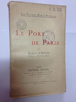 Imagen del vendedor de Le port de Paris a la venta por LibrairieLaLettre2