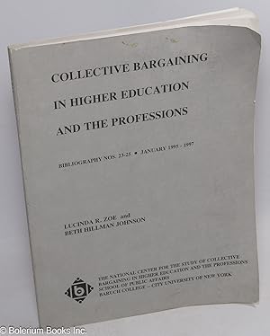 Collective bargaining in higher education and the professions