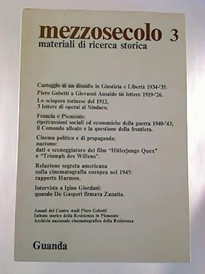 MEZZOSECOLO 3. - Materiali di ricerca storica. - (Annali 1978 / 1979)