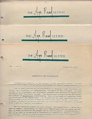 The Ayn Rand Letter Vol. I, No. 1 through Vol.I, No. 26