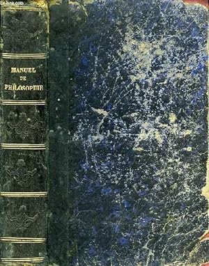 Seller image for MANUEL DE PHILOSOPHIE for sale by Le-Livre