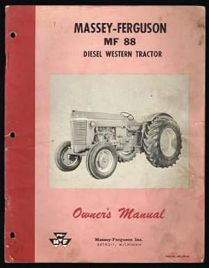 Massey-Ferguson MF 88 Diesel Western Tractor; Owner's Manual