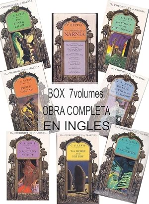 Immagine del venditore per THE CHRONICLES OF NARNIA Boxed Set of 7 volumes (CRONICAS DE NARNIA Estuche de 7 volmenes OBRA COMPLETA)- ILUSTRACIONES de Puline Baynes- Libros en ingls venduto da CALLE 59  Libros
