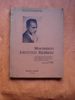 Seller image for MONUMENTOS LINGSTICOS HELNICOS for sale by Ernesto Julin Friedenthal