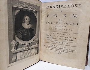 Bild des Verkufers fr Paradise Lost. A Poem in Twelve Books.the Third Edition (1754), with notes of various authors by Thomas Newton D.D. (this single volume contains the first six books) zum Verkauf von Philosopher's Stone Books