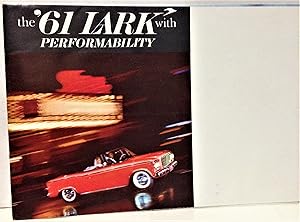 The '61 Lark with performability automotive foldout sales brochure poster