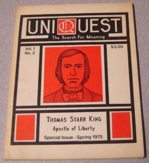 Uniquest: The Search For Meaning, Vol.1 No. 2, Spring 1975