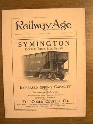 Seller image for RAILWAY AGE: VOLUME 85, NUMBER 6, AUGUST 11, 1928 for sale by Robert Gavora, Fine & Rare Books, ABAA