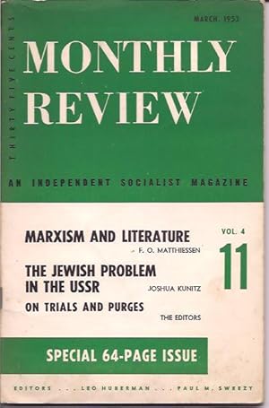 Monthly Review; An Independent Socialist Magazine, Vol. 4, No. 11, March 1953