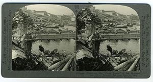 Stereoscopic view, Singapore, the "Cross Roads" of the World - the Great Eastern Trading Port of ...
