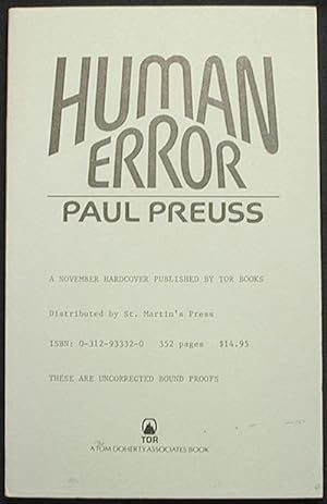 Human Error [Uncorrected Bound Proofs]