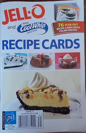 Jell-O and CoolWhip Recipe Cards