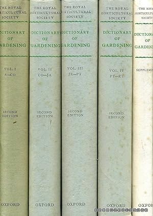 The Royal Horticultural Society Dictionary of Gardening a practical and scientific encyclopaedia ...
