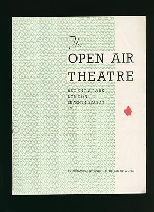 Seller image for Tobias and the Angel: Souvenir Theatre Programme Performed at The Open Air Theatre, Queen Mary's Gardens, Regent's Park, London Seventh Season for sale by Little Stour Books PBFA Member