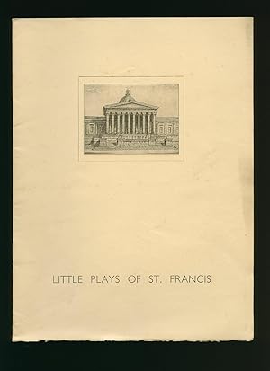 Bild des Verkufers fr The Dramatic Society Presents The Little Plays of St. Francis First Series: Souvenir Theatre Programme Performed at University College London zum Verkauf von Little Stour Books PBFA Member