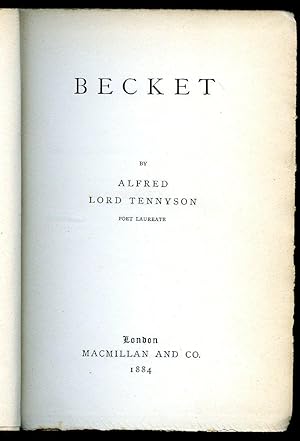 Imagen del vendedor de Becket a la venta por Little Stour Books PBFA Member