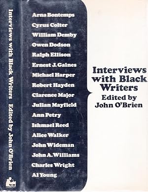 INTERVIEWS WITH BLACK WRITERS.