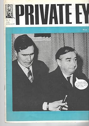 Imagen del vendedor de Private Eye magazine. No. 31. Friday 22 February 1963. Front cover: Trouble with the Labour Party is That They Can't Take a Joke a la venta por SAVERY BOOKS