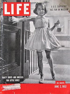 Imagen del vendedor de Life Magazine June 2, 1952 -- Cover: Party Shoes and Dresses for Little Girls a la venta por Moneyblows Books & Music