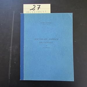Bild des Verkufers fr Southeast Ambrym dictionary (Pacific Linguistics - Series C-No. 17) zum Verkauf von Bookstore-Online
