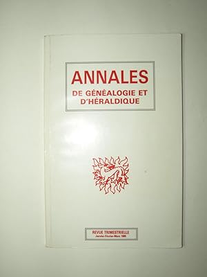 Image du vendeur pour Annales de Gnalogie et d'Hraldique. Numro 1 mis en vente par Librairie Aubry