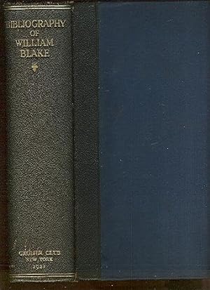 Seller image for A Bibliography of William Blake. for sale by Peter Keisogloff Rare Books, Inc.