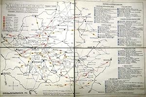 Wegübersichtskarte Fichtelgebirge - Steinwald. Maßstab 1 : 200 000. Herausgeber: Wegemeisterei de...