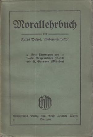 Imagen del vendedor de Morallehrbuch. Freie bertragung von Louis Ganzenmller und S. Gutmann. Mit einem Vorwort von R. Broda. a la venta por Antiquariat Carl Wegner