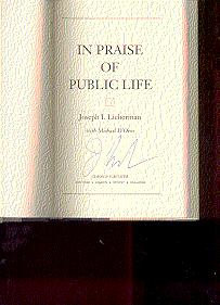 Seller image for IN PRAISE OF PUBLIC LIFE for sale by ODDS & ENDS BOOKS