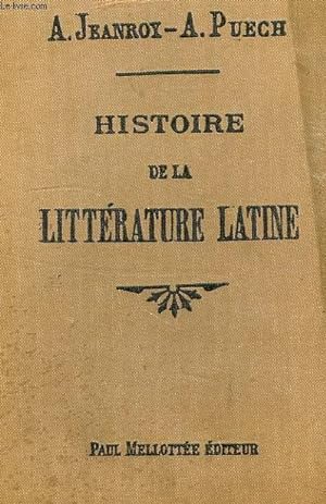 Image du vendeur pour HISTOIRE DE LA LITTERATURE LATINE mis en vente par Le-Livre