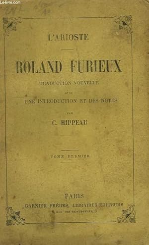 Seller image for ROLAND FURIEUX, TOME I for sale by Le-Livre