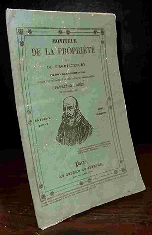 Bild des Verkufers fr MONITEUR DE LA PROPRIETE ET DE L AGRICULTURE - NOVEMBRE 1839 zum Verkauf von Livres 113