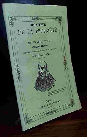 Bild des Verkufers fr MONITEUR DE LA PROPRIETE ET DE L AGRICULTURE - FEVRIER 1838 zum Verkauf von Livres 113