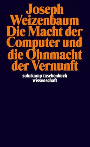 Bild des Verkufers fr Die Macht der Computer und die Ohnmacht der Vernunft zum Verkauf von AHA-BUCH GmbH