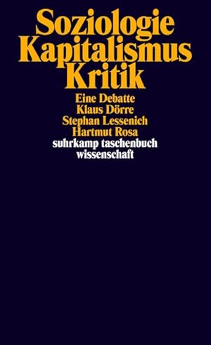 Bild des Verkufers fr Soziologie - Kapitalismus - Kritik : Eine Debatte zum Verkauf von AHA-BUCH GmbH