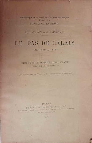 Seller image for Le Pas-de-Calais de 1800  1810 for sale by Librairie KOEGUI