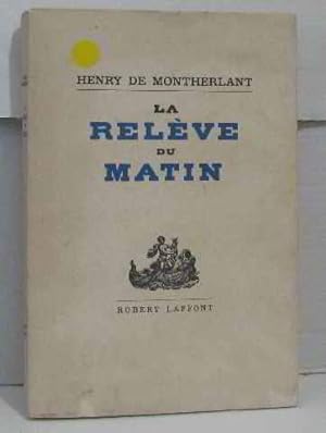 Seller image for La relve du matin for sale by crealivres