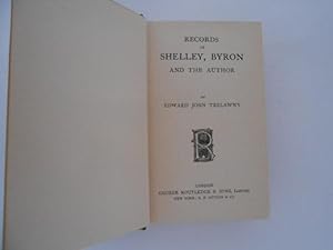 Records of Shelley, Byron and the Author