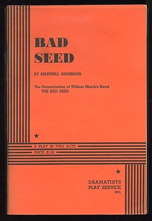 Seller image for Bad Seed for sale by Between the Covers-Rare Books, Inc. ABAA