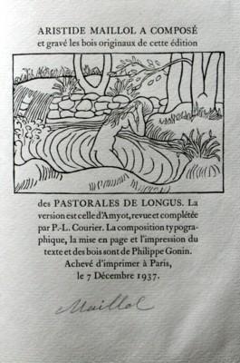 Les Pastorales de Longus ou Daphnis et Chloe. Version d`Amyot, revue et completee par P. L. Courier.