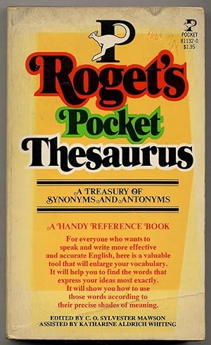 Seller image for Roget's Pocket Thesaurus: A Treasury of Synonyms and Antonyms for sale by Between the Covers-Rare Books, Inc. ABAA