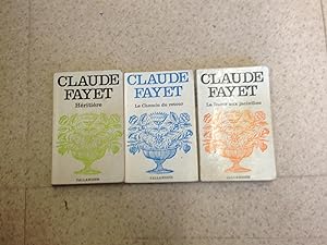Bild des Verkufers fr Lot de 3 livres de Claude Fayet zum Verkauf von Des livres et vous
