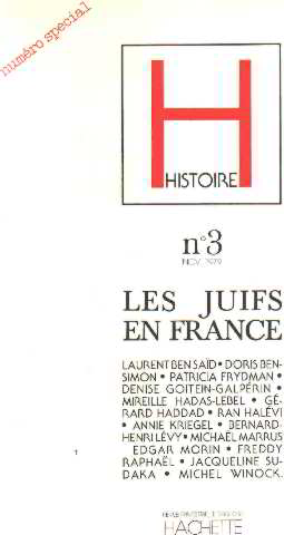 Seller image for Histoire n 3 : les juifs en france for sale by librairie philippe arnaiz