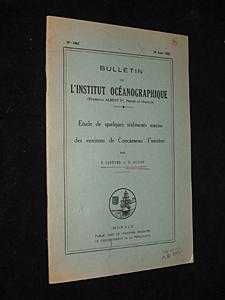 Bild des Verkufers fr Bulletin de l'institut ocanographique, n1062 - 29 juin 1955 : Etude de quelques sdiments marins des environs de Concarneau (Finistre) zum Verkauf von Abraxas-libris