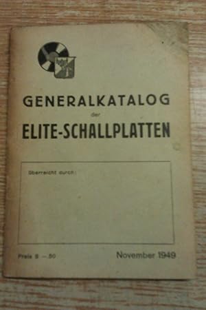 Generalkatalog der Elite-Schallplatten