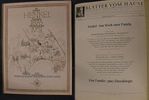 75 Jahre Henkel Aachen 1876 Düsseldorf 1951 - Jubiläumsheft der Blätter vom Hause