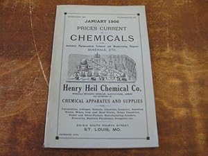 January 1906 Chemical Price List of Henry Heil Chemical Co., Wholesale Druggists, Importers, Manu...